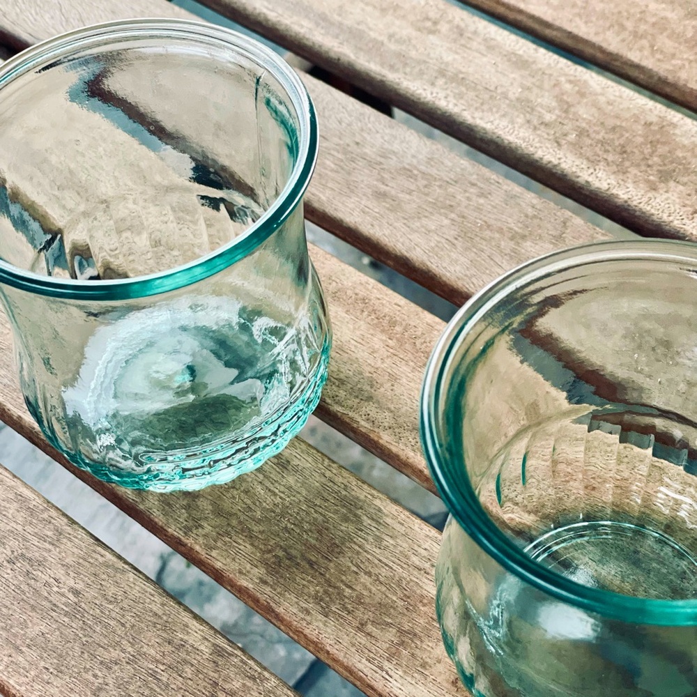 Pour L'eau Glass Drinking Cups, Qty.2 - Picture 2 of 4